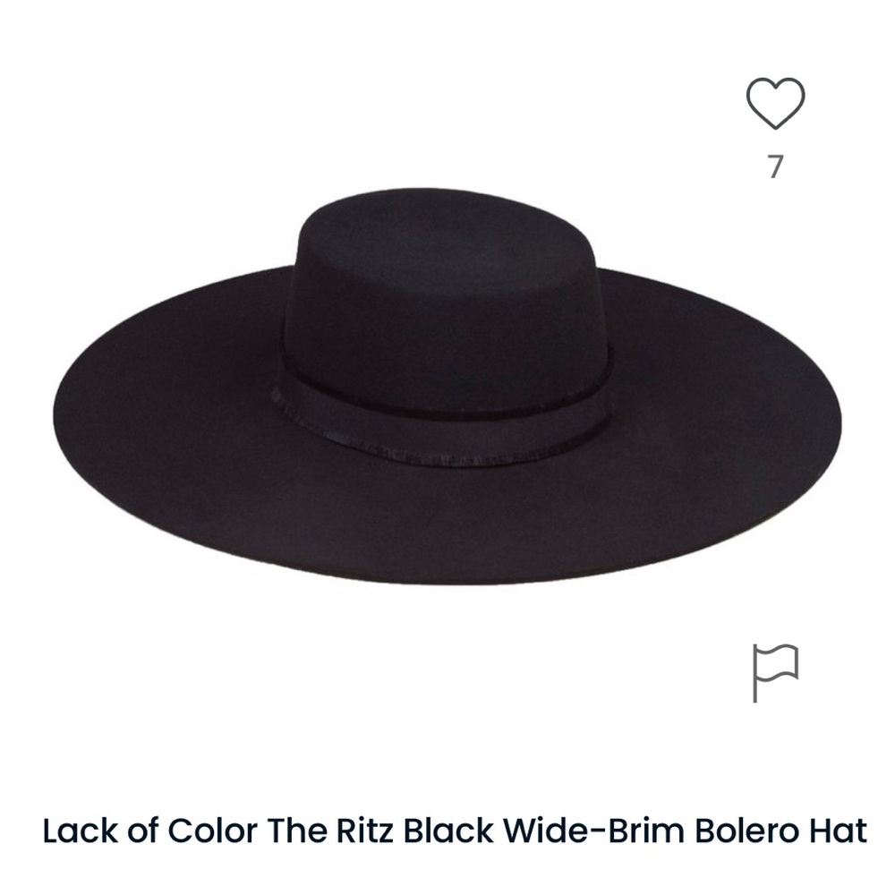 The Ritz, wide brim bolero